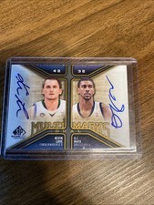 2009-10 UD SP Game Used Kevin Love OJ Mayo Multi Marks Duel Auto #MD-ML