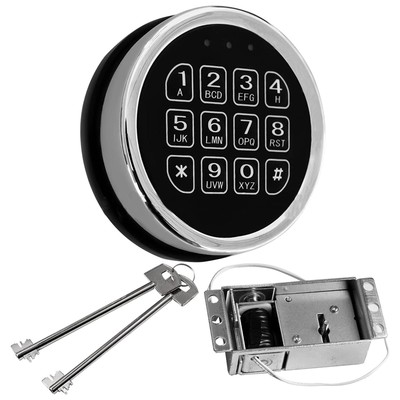 Stack-On Safe Lock Electronic Digital Safe Lock Replacement Solenoid W/ 2 Key ml