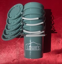 Teal Mini Lowe's Bucket w/ Lid x5