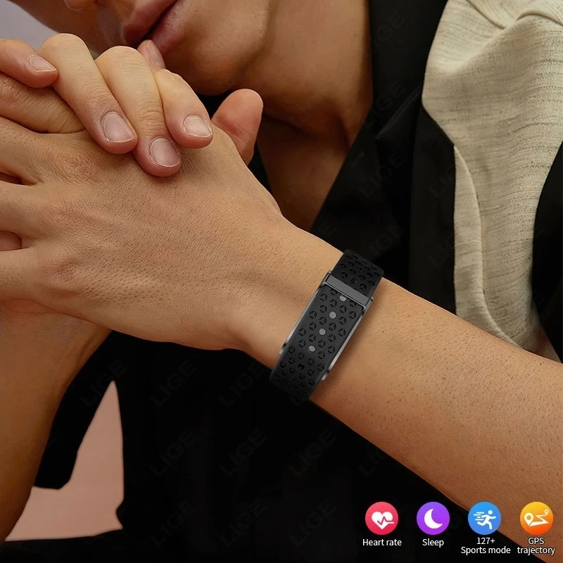 Smartwatch Damen Herren Pulsuhr Herzfrequen Schlaf Fitness Tracker Schrittzähler - Bild 2 von 4