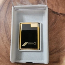 Rowenta Top Haindl Papier Vintage Lighter Gold Toned & Black * Very Rare* Nice!