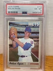 1970 Topps Nolan Ryan #712 Graded PSA 6 EX-MT New York Mets HOF