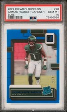 2022 PANINI CLEARLY DONRUSS BLUE #78 AHMAD 