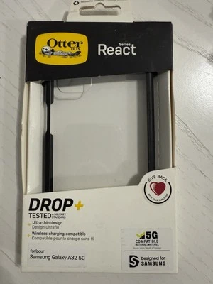 OtterBox React Series DROP+ Case for Samsung Galaxy A32 5G - Clear/Black
