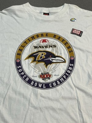 VTG Baltimore Ravens T-Shirt Super Bowl XXXV Nike 2XL Official NFL