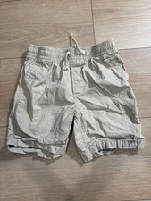 Gap Kids Size M 8 Khaki Chino Shorts Elastic Waist Drawstring Boys