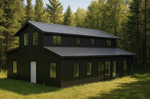 Fire Resistant Hurricane Resistant Tall Barndominium - Loft and Double Leantos