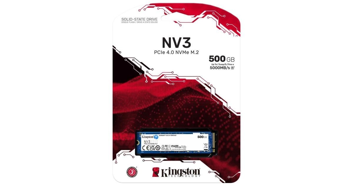 Brand new Kingston NV3 M.2 2280 500GB 1TB 2TB NVMe PCIe 4.0 x4