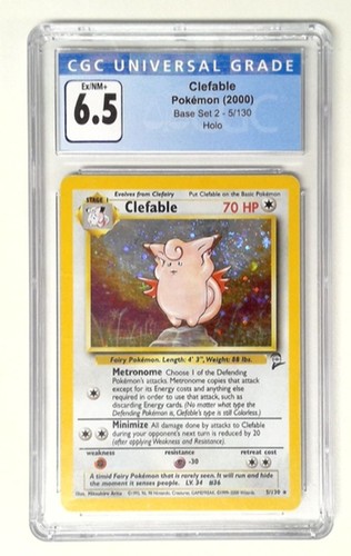 Clefable graded CGC 6.5 for sale on eBay