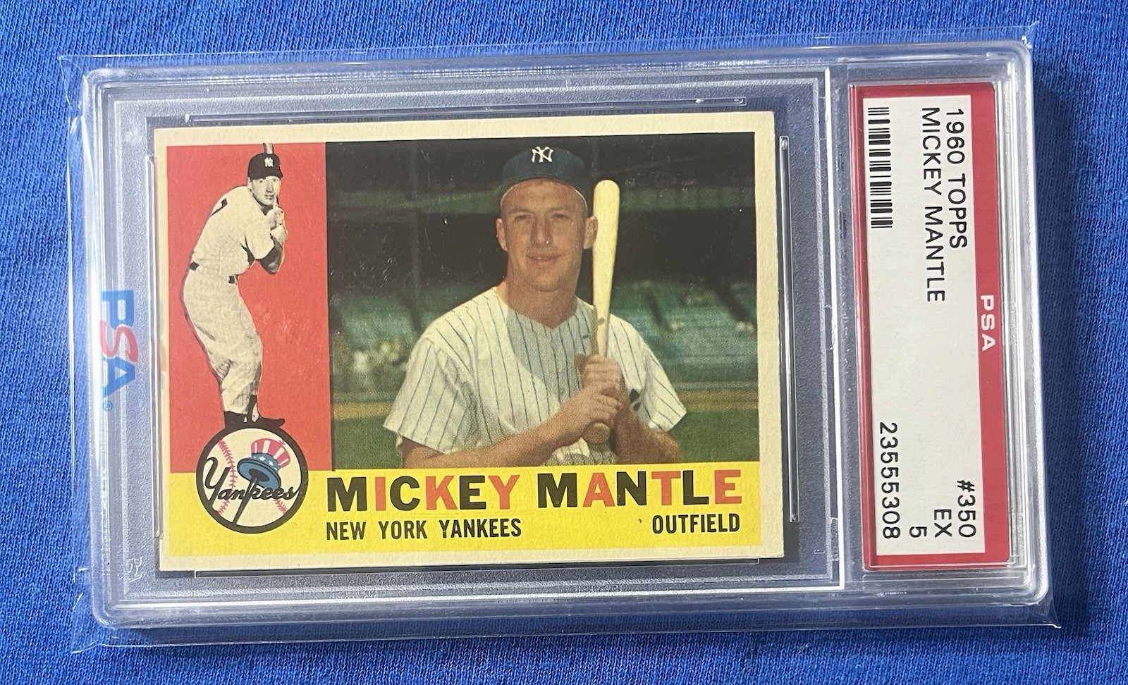 1960 Topps Mickey Mantle #350 PSA 5 EX