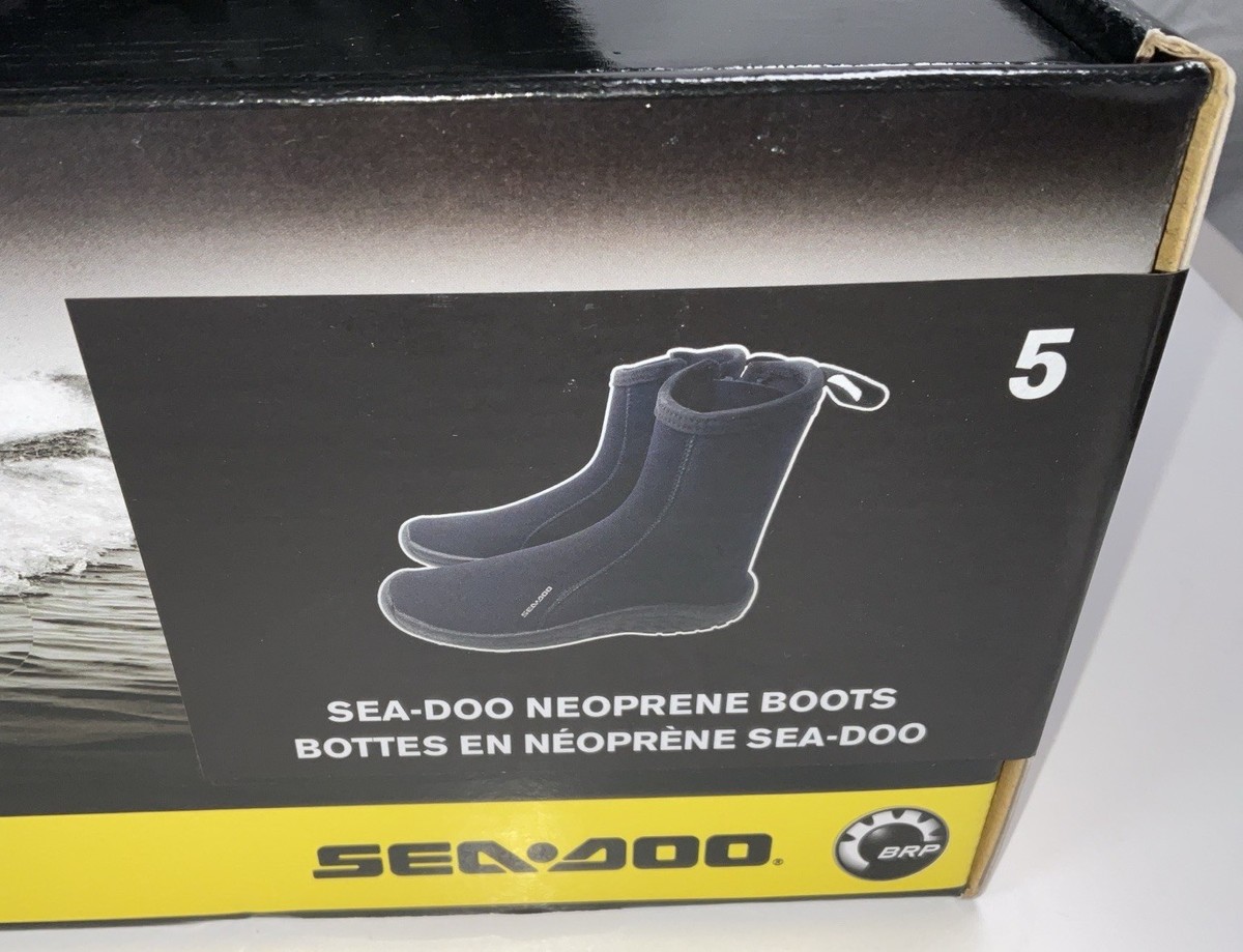 NIB Sea-Doo Unisex Neoprene Water Sport Boots Shoes - Black  display picture 2