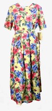 Vintage NWT 80s 90s Retro Flower Cristin Stevens Mom Skirt Top Set Midi M 10