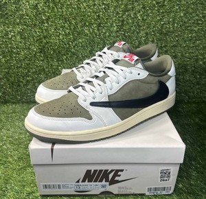 Travis Scott Jordan 1 Low Reverse Olive | eBay