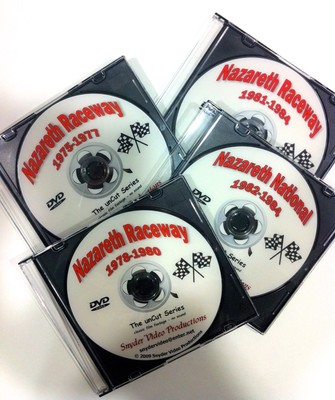 4 - Nazareth Raceway DVDs from the ''unCut Series'' - Snyder Video Productions