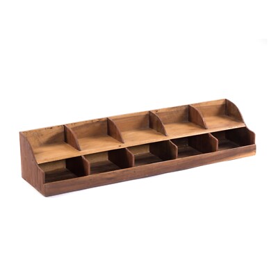 ORGANIZER ''STORAGE 100'' | Mahagoni, 5 Fächer | Holz Ablage, Aufbewahrungsregal  