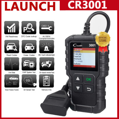 2025 LAUNCH CR3001 Profi KFZ OBD2 Diagnosegerät Auto Scanner Fehler Auslesegerät