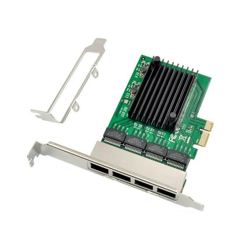 4-Ports RJ45 Gigabit Ethernet PCI-E PCIe X1 Network Adapter Card VLAN Server NIC - Picture 4 of 10