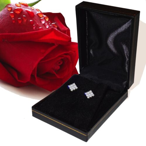 2.00 CT REDONDO GRA MOISSANITE PENDIENTES 14K AMARILLO ORO TACHUELAS ROSCA REGALO NUEVO - Imagen 5 de 14