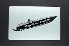 1 x Joker playing card Riggs Marine Service Inc Speedboat Redislip AC 017