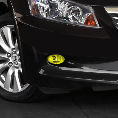 Yellow Fog Light Overlay Tint Kit For 2008-2012 Honda Accord – Sedan Or Coupe, Precut