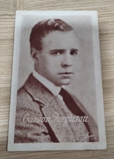 Vintage Gasson Furguson Silent Film Actor Movie Postcard Circa 1920s