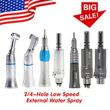 NSK Style Dental Low Slow Speed Handpiece Straight Contra Angle Air Motor 2/4H