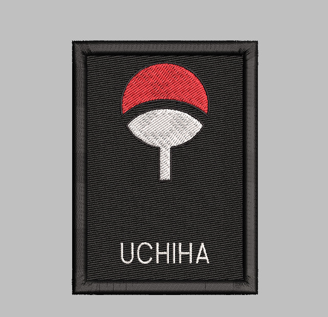 Patch Bordado Naruto - Símbolo Clã Uchiha