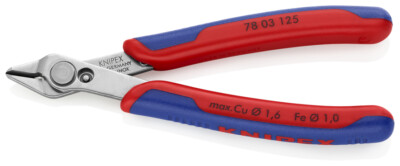 Knipex 78 03 125 Super Knips elektronischer Seitendrahtschneider Fase Präzision 125 mm