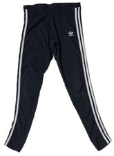 Preowned- Adidas Performance 3 Striped Performance Track Pants Womens Size S 