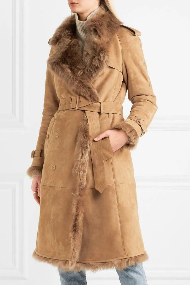 Burberry tolladine shearling trench coat sale