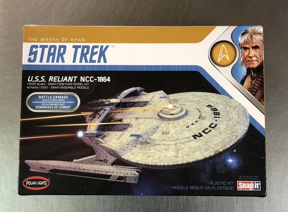 LUCES POLARES LA IRA DE KHAN STAR TREK U.S.S RELIANT NCC-1864 MODELO-KIT SELLADO Foto 2 de 4