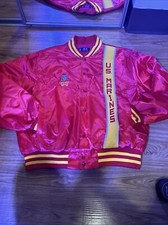Vintage US Marines Corp Swingster Made in USA Satin Bomber Jacket - Men's Large
