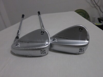 TaylorMade Milled Grind 3 Satin Chrome Wedge Set - 52.09* - 58.11* - Steel - NEW