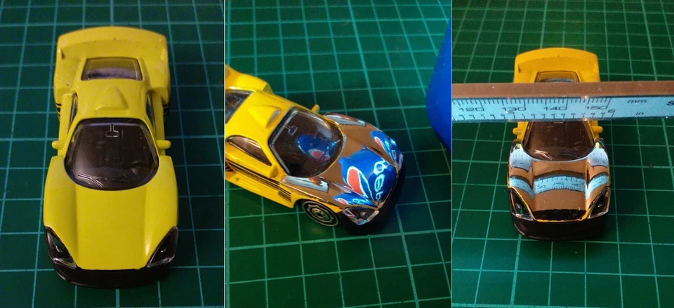 CHROME PAINT SPRAY BRUSH MIRROR 99% CRAFT ART DECORATION RESTORATION - Image 2 of 4