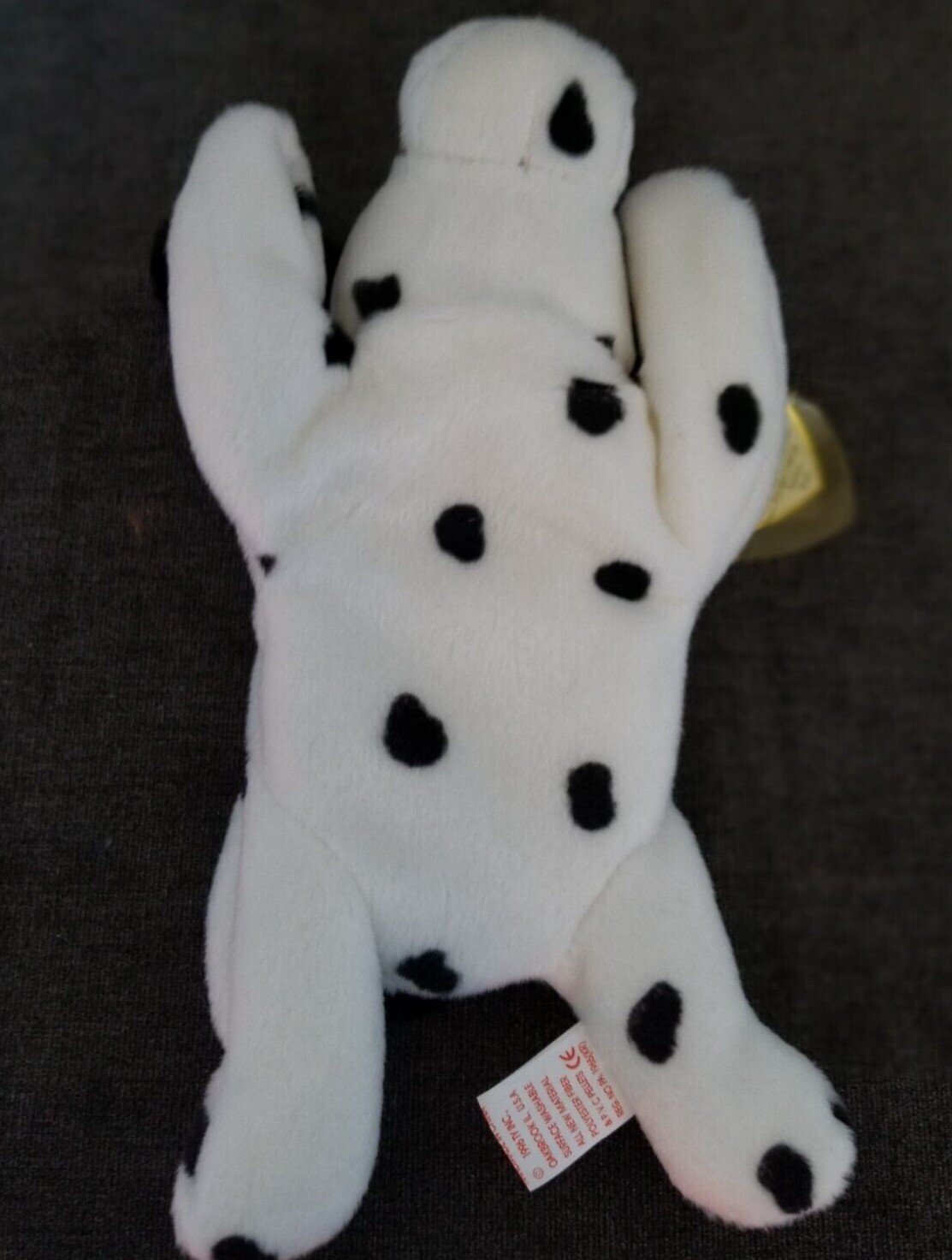 Original Ty Beanie Baby Babies Dotty Dalmatian Dog PVC PUPPY MINT