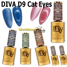 DND DIVA Gel Nail Polish 9D Cat Eyes 0.5oz Color Gel DIVA CatEyes /Choose