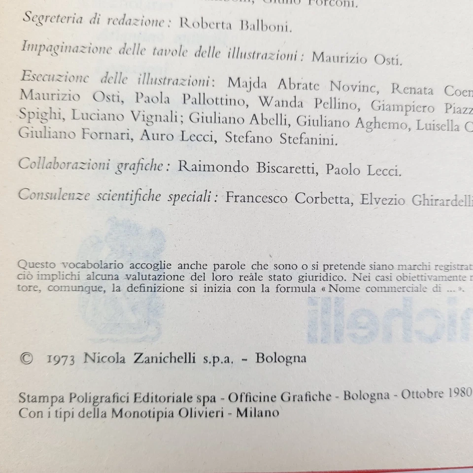 Zingarelli Vocabolario Della Lingua Italiana 1973 Zanichelli Edizione Minore - Image 4 of 4