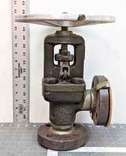 1¼” Flanged Angle Globe Valve #600 Steam Cobalt Seat VELAN MILITARY [A4S4]