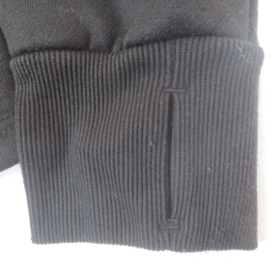 Sudadera con Capucha Bebe Sport para Mujer 1X Negra Lentejuelas Rayas Logo Informal Pullover Sudadera Foto 3 de 4