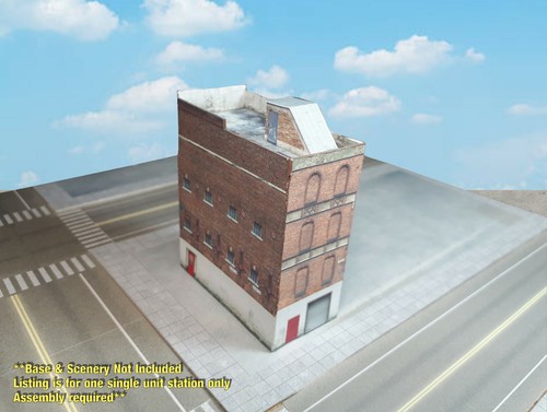Z Scale Building Fire Station - PRE-CUT Card Stock (PAPER) Kit FS1Z - Picture 7 of 12