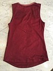 Maginn Knightsbridge Burgundy Sleeveless Top Embellished with Flower, XS — photo 4