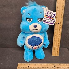Care Bears 9" Bean Plush Glitter Belly Grumpy Bear Super Soft - NEW