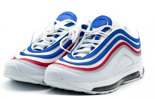 .Zapatillas deportivas  modelo FF8960-6 color blanco y Azul envio 24h
