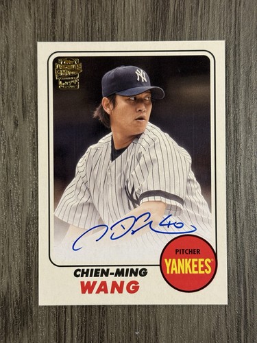 2024 Topps Archives Chien-Ming Wang #68FF-CW 1968 Fan Favorites Auto - Picture 1 of 2