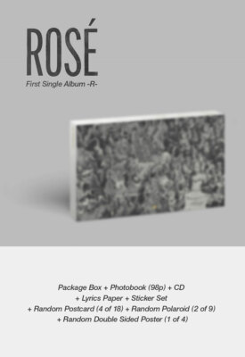BLACKPINK ROSE -R- First Single Album CD+Photo Book+6ea Card+