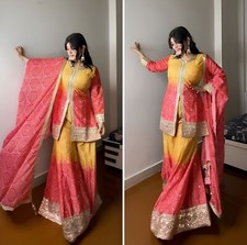 Salwar Kameez Readymade Stitched New Pakistani Indian Sharara Dress Bollywood