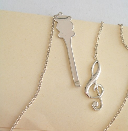 Key Of Violin: Bookmark IN Silver 925 - Page Markers Book - Musica Del Sol - Imagen 2 de 4