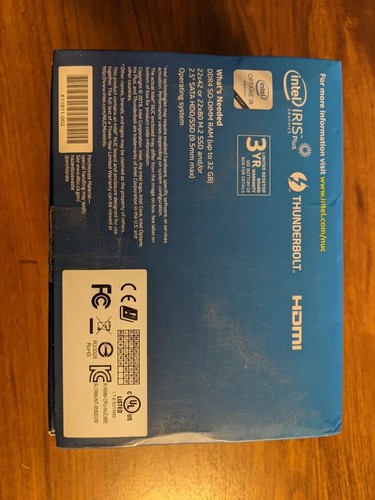 Intel NUC 8 Intel Core i3-8109U NO SSD NO RAM NO power supply - Afbeelding 3 van 6