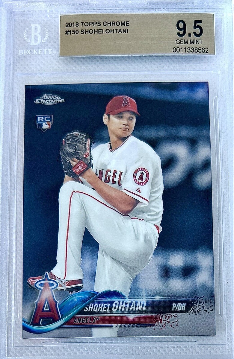 2018 Topps Chrome Shohei Ohtani Pitching RC #150 Rookie Card #150