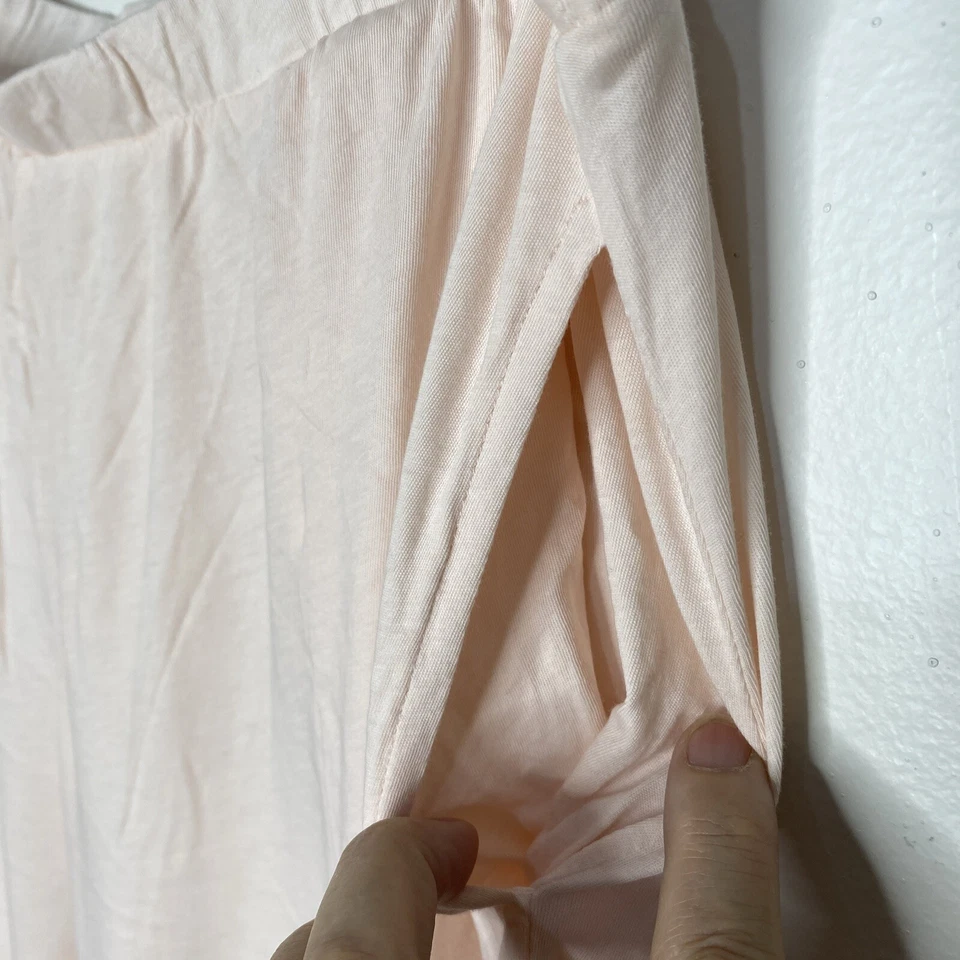 Conjunto de pijama de algodón Cayla orgánico para piel rosa talla 4 XL pantalones camisa tubería blanca Foto 4 de 4